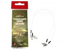 Návazec fluorocarbon 25cm/9kg/2ks