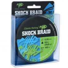 Šňůra Giants Fishing Shock Braid 0,35mm 29,6kg 100m zelená
