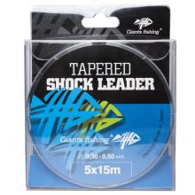 Ujímaný šokový vlasec Giants Fishing Tapered 0,30 - 0,50mm 5x15m