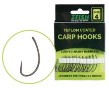 Háčky teflonové Zfish Curved Shank vel. 4 bez protihrotu
