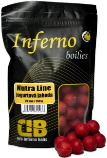 Boilie Carp Inferno Nutra Line Jogurtová jahoda 20mm 1kg