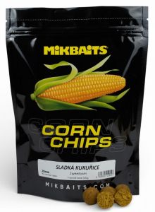 Boilie Mikbaits Corn Chips Sladká kukuřice 24mm 300g
