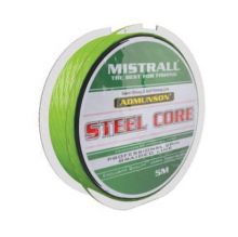 Pletená šňůra Mistrall s ocelovým jádrem Admunson Steel Core 0,14mm 18,8kg 5m